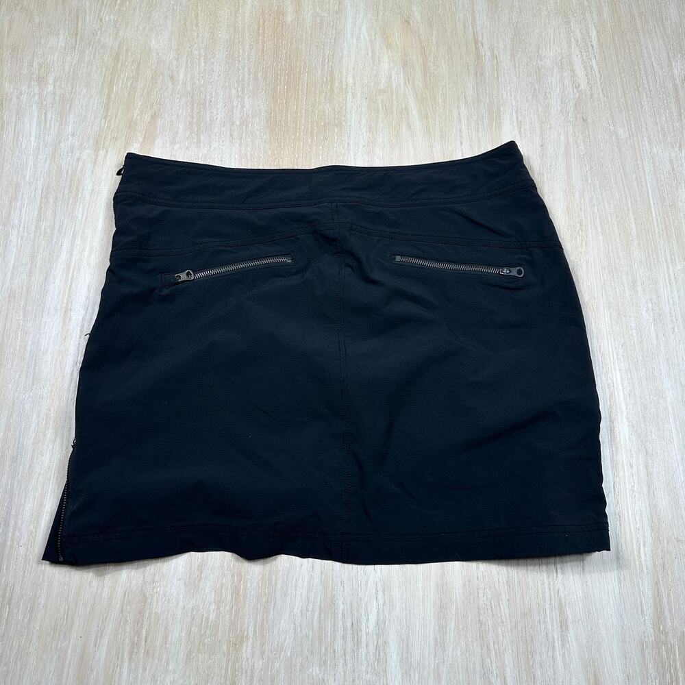 Athleta Black Jenner Athletic Stretch Zipper Detail Golf Tennis Gym Skort 14 - Picture 11 of 13